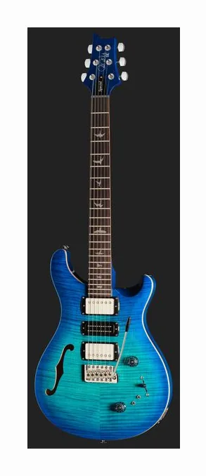 PRS SE Special Semi-Hollow LB 2025, curvas del cuerpo vistas desde arriba