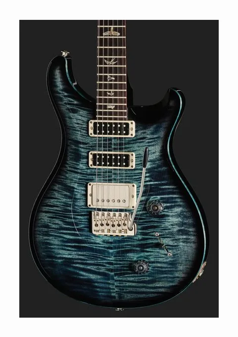 PRS Studio Cobalt Smokeburst, pala con clavijeros y logotipo