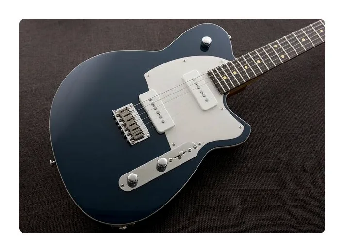 Reverend Charger 290 High Tide Blue, pastillas y mandos de control