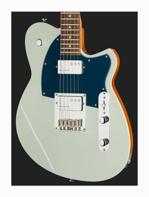 Reverend Charger Cleancut Iconic Blue, cejuela y primeras posiciones del diapasón
