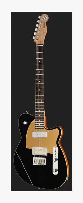 Reverend Charger H90 Midnight Black, cejuela y primeras posiciones del diapasón