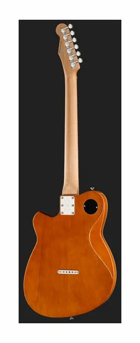 Reverend Charger H90 Midnight Black, mástil y diapasón vistos de lado