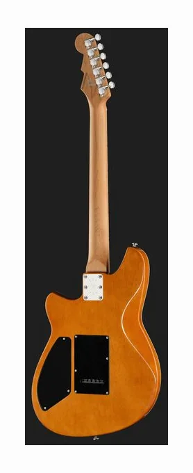 Reverend Kingbolt H90 Midnight Black, curvas del cuerpo vistas desde arriba