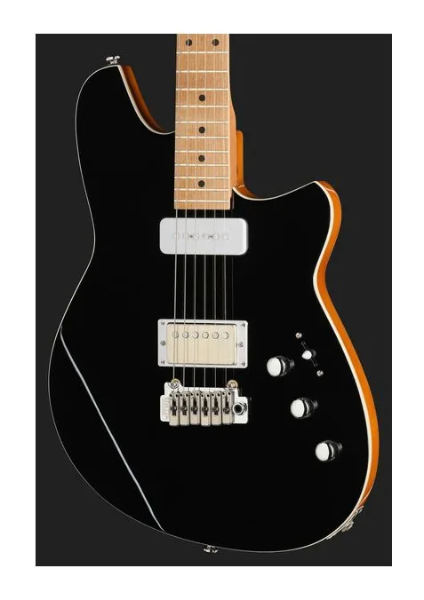 Reverend Kingbolt H90 Midnight Black, pastillas y mandos de control