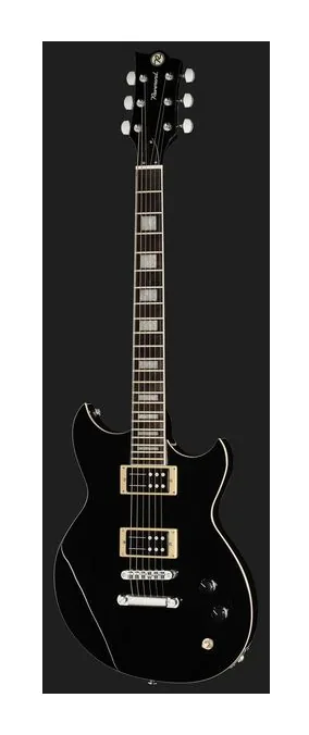 Reverend Robin Finck Midnight Black, cejuela y primeras posiciones del diapasón