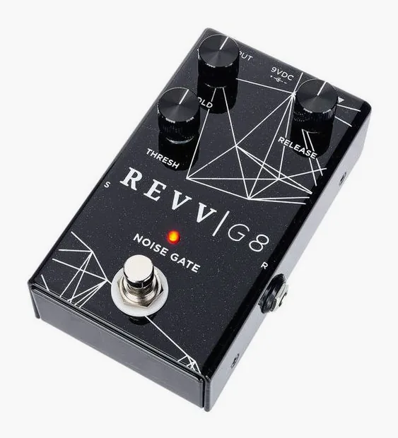 Revv G8 Noise Gate, gráfica de la carcasa superior