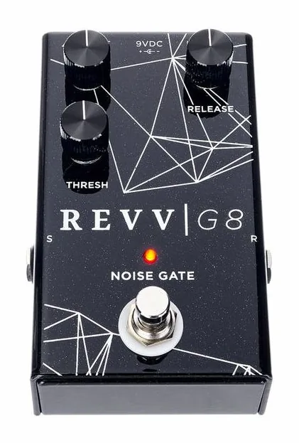 Revv G8 Noise Gate, gráfica de la carcasa superior