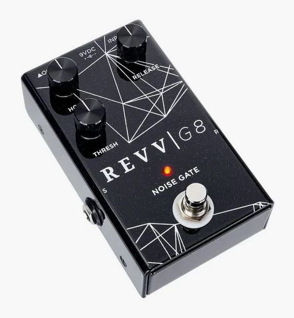 Revv G8 Noise Gate, gráfica de la carcasa superior