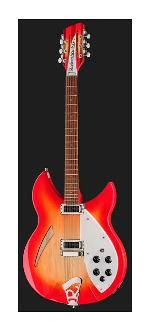 Rickenbacker 330/12 FG, cuerpo y acabado en primer plano