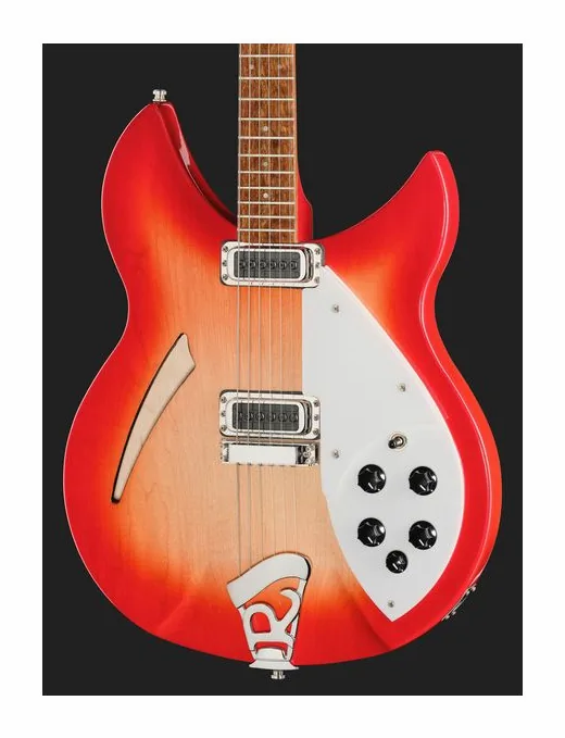 Rickenbacker 330 FG, curvas del cuerpo vistas desde arriba