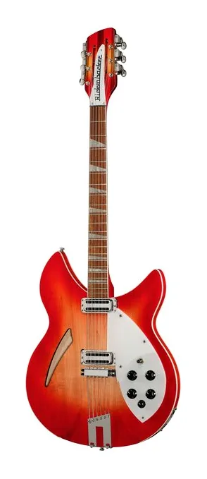Rickenbacker 360/12C63 Fireglo 12-string en primer plano frontal