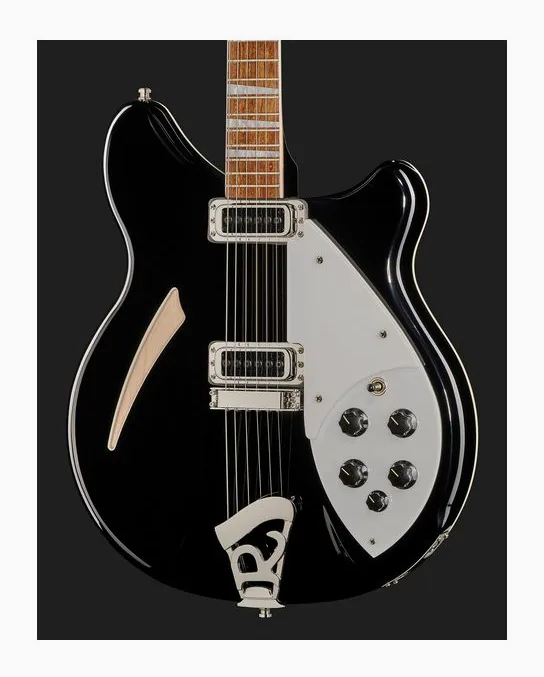 Rickenbacker 360 JG, curvas del cuerpo vistas desde arriba