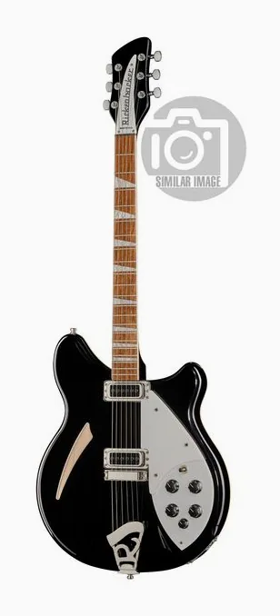 Rickenbacker 360 JG fotografiado de frente
