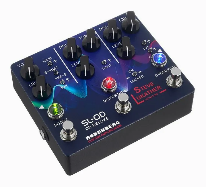 Rodenberg SL-OD Deluxe OD/Dist/Boost, entradas y salidas laterales