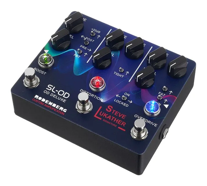 Rodenberg SL-OD Deluxe OD/Dist/Boost en primer plano frontal