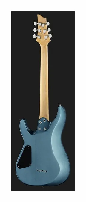 Schecter C-6 Deluxe LH SB, curvas del cuerpo vistas desde arriba
