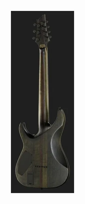 Schecter C-7 Hellraiser BCH, mástil y diapasón vistos de lado