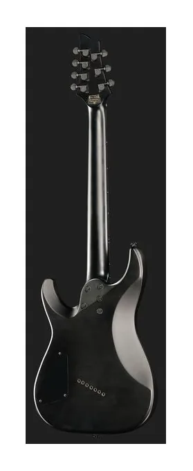 Schecter Damien 7 Multiscale SB, cejuela y primeras posiciones del diapasón