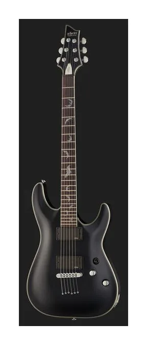 Schecter Damien Platinum 9 SBK, selector de pastillas y jack de salida