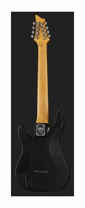 Schecter Demon-8 Aged Black Satin, vista trasera del cuerpo