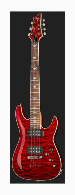Schecter Diamond Omen 7 Extreme BCH, selector de pastillas y jack de salida