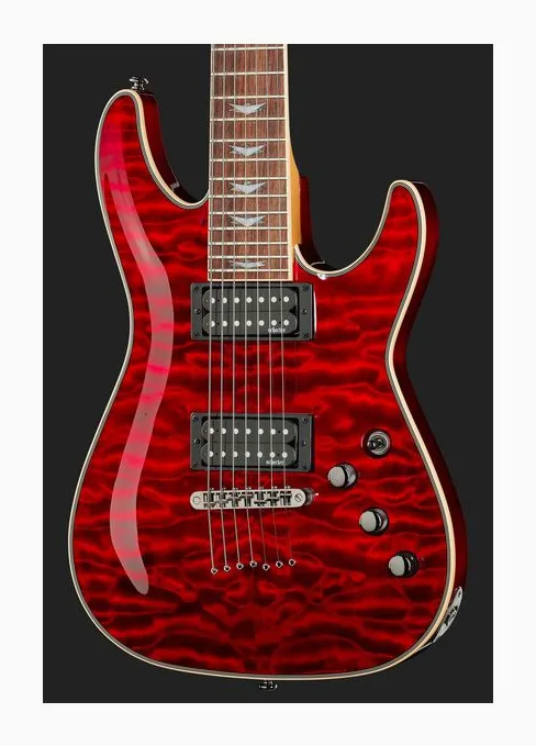 Schecter Diamond Omen 7 Extreme BCH, vista trasera del cuerpo