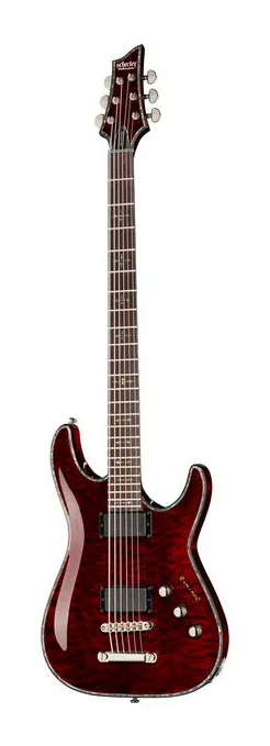 Schecter Hellraiser C-7 FR S LH en primer plano frontal