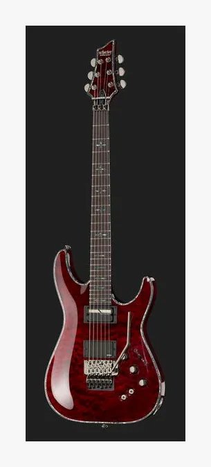 Schecter Hellraiser C1 FR S BCH, vista trasera del cuerpo