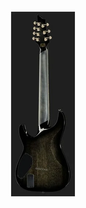 Schecter Hellraiser Hybrid C-1 UV, mástil y diapasón vistos de lado
