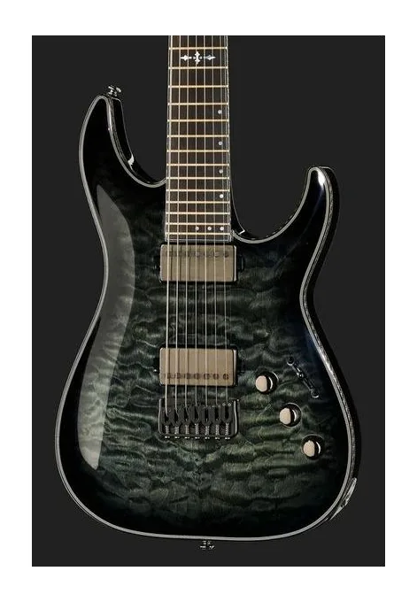Schecter Hellraiser Hybrid C-1 UV, pastillas y mandos de control