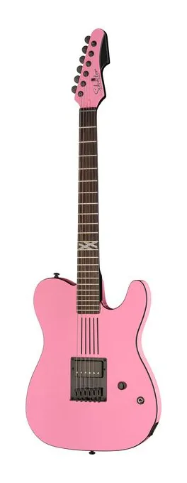 Schecter Machine Gun Kelly Signature PT encuadrado de frente sobre fondo neutro