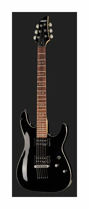 Schecter Omen 6 GBK, pastillas y mandos de control