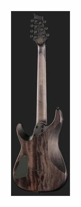Schecter Omen Elite-6 Black Cherry, cejuela y primeras posiciones del diapasón