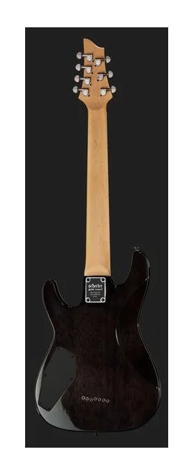 Schecter Omen Extreme 6 BCH, cuerpo y acabado en primer plano