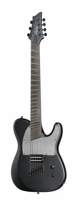 Schecter PT-7 MS Black Ops LH encuadrado de frente sobre fondo neutro