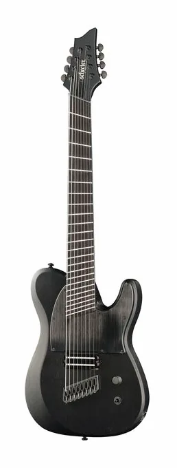 Schecter PT-8 MS Black Ops fotografiado de frente