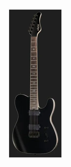 Schecter PT SLS Evil Twin, curvas del cuerpo vistas desde arriba