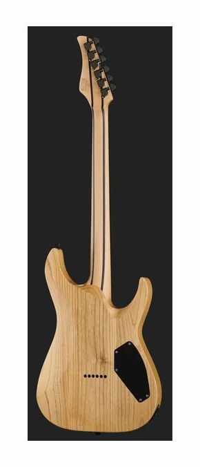 Schecter Reaper-6 LH SCB, curvas del cuerpo vistas desde arriba