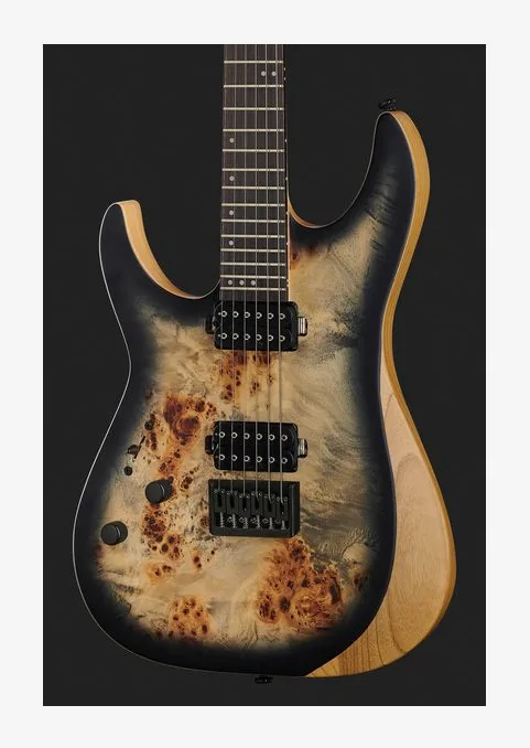 Schecter Reaper-6 LH SCB, puente y clavijeros de afinación