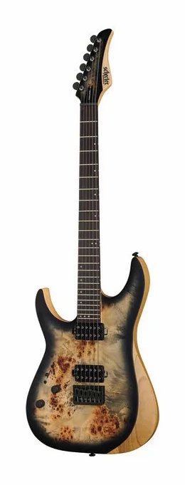 Schecter Reaper-6 LH SCB fotografiado de frente