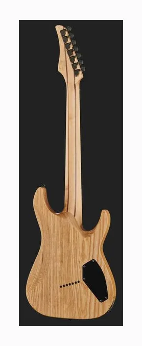 Schecter Reaper 7 Multiscale SCB LH, cuerpo y acabado en primer plano