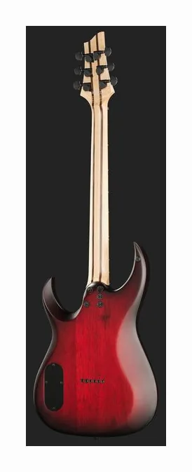 Schecter Sunset 6 Extreme SB, curvas del cuerpo vistas desde arriba