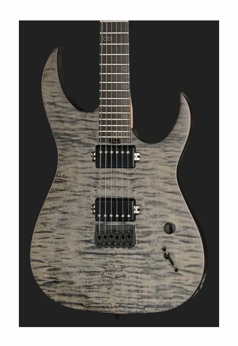 Schecter Sunset Extreme Grey Ghost, vista trasera del cuerpo
