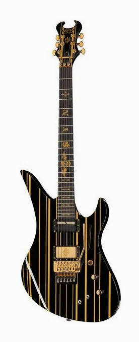 Schecter Synyster Gates Custom-S SBL fotografiado de frente