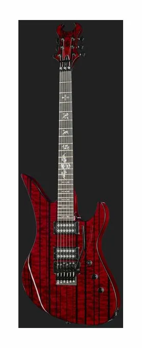 Schecter Synyster Std Plus FR TDR, perfil lateral del cuerpo