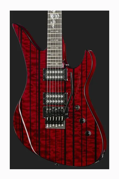 Schecter Synyster Std Plus FR TDR, selector de pastillas y jack de salida