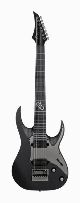 Solar Guitars A1.7DBOP Black Open Pore visto de frente