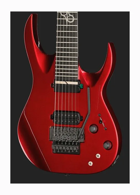 Solar Guitars A1.7FRCAR Sustainiac+, mástil y diapasón vistos de lado