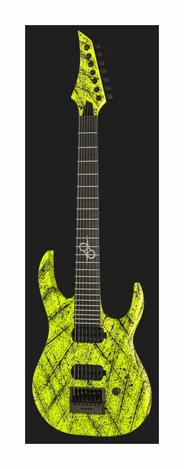 Solar Guitars A1.7LN Canibalismo+, perfil lateral del cuerpo