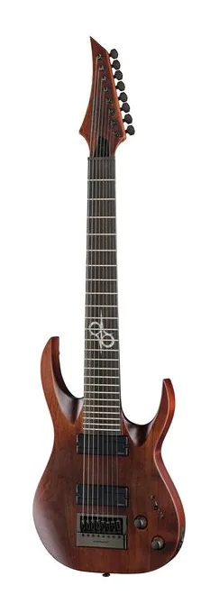 Solar Guitars A1.8AAN encuadrado de frente sobre fondo neutro